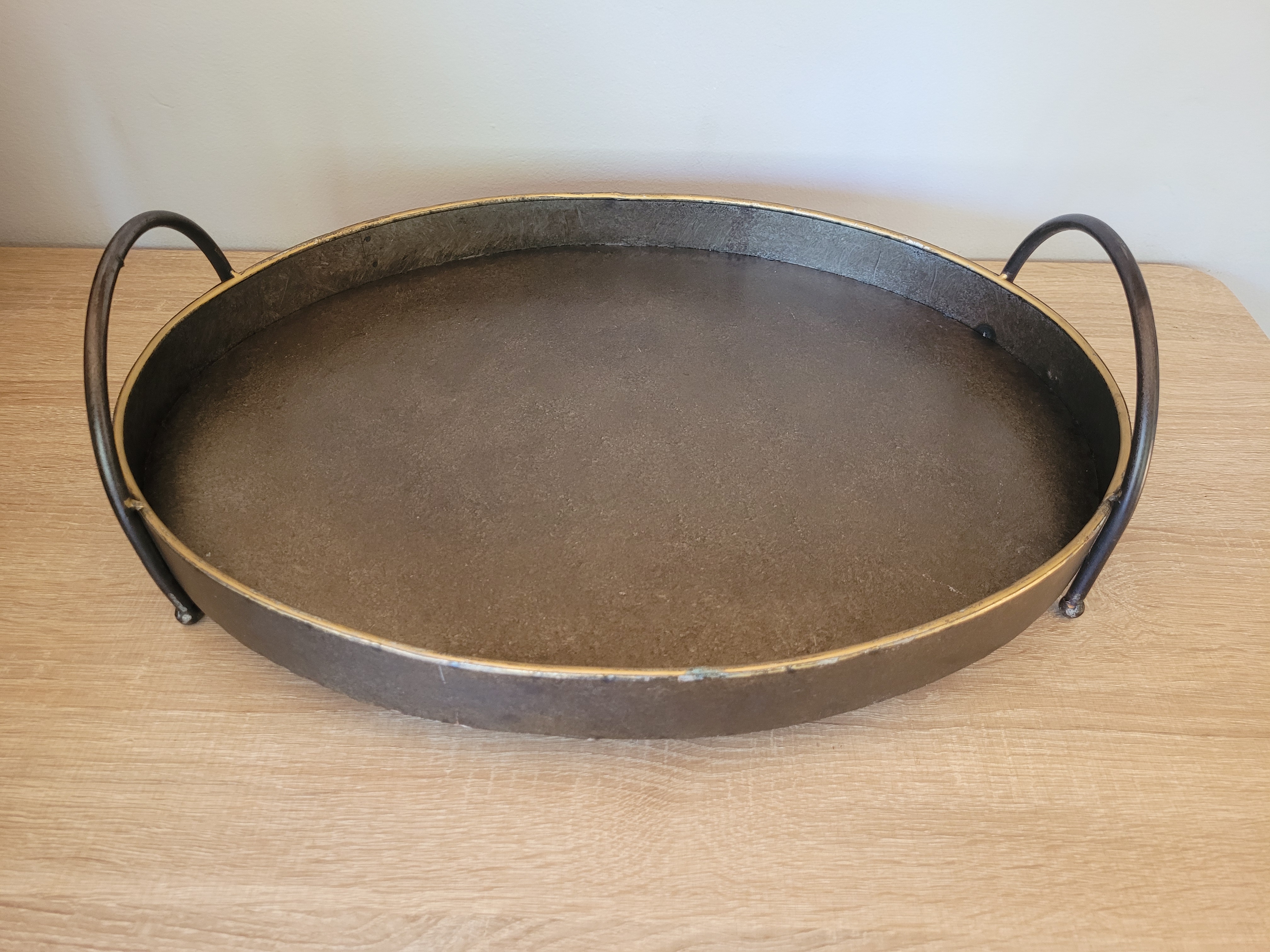 Brown Wrought Iron Tray Brown Wrought Iron Tray