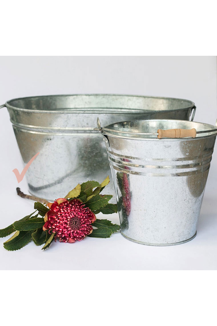 Large Silver Tub