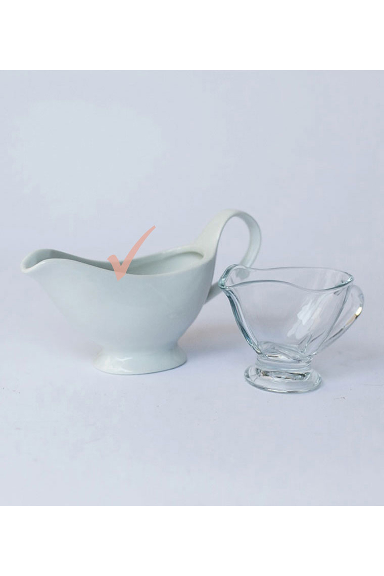 White Ceramic Gravy Boat White Ceramic Gravy Boat
