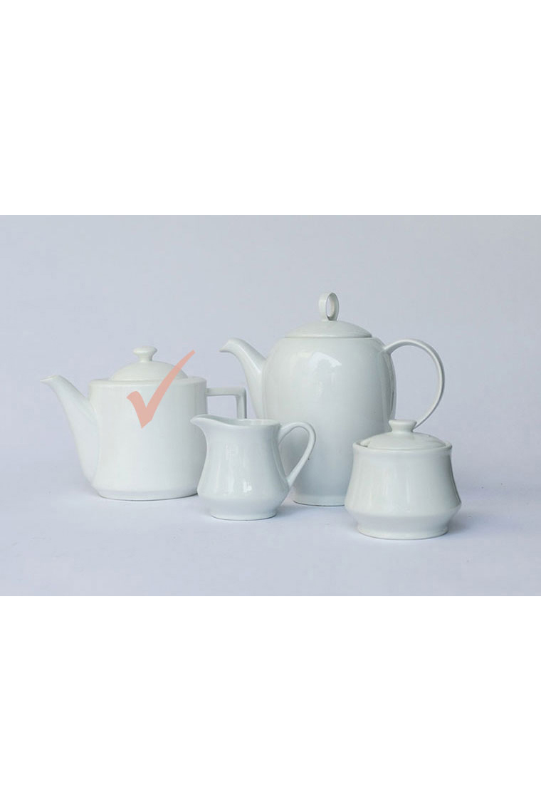 White China Teapot/ Coffee Pots