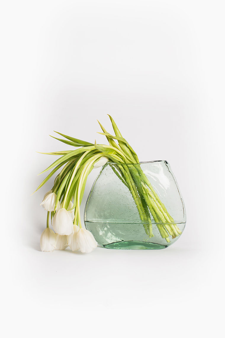 Green Glass Vase Green Glass Vase