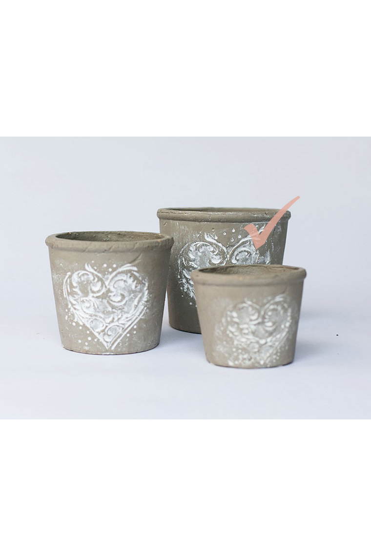 Large Taupe Pottery Large Taupe Pottery