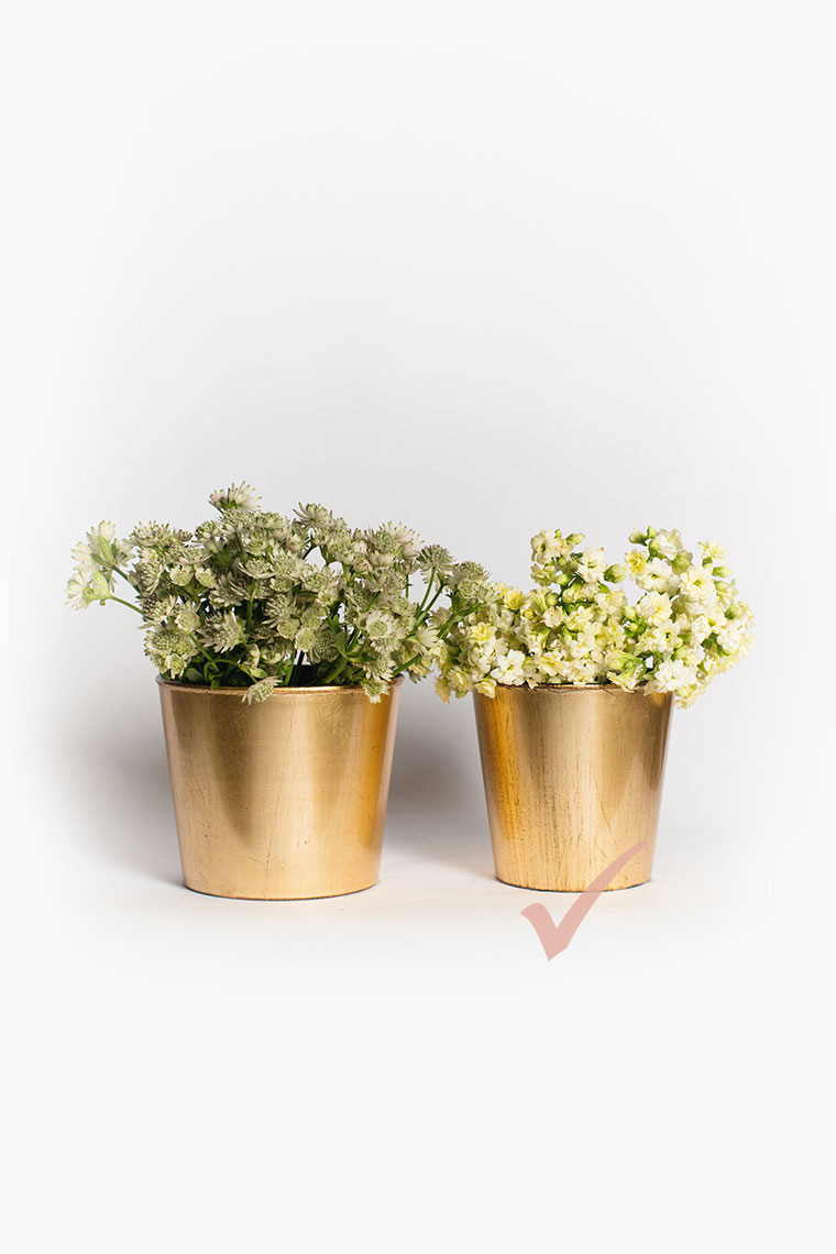 Small Gold Vase