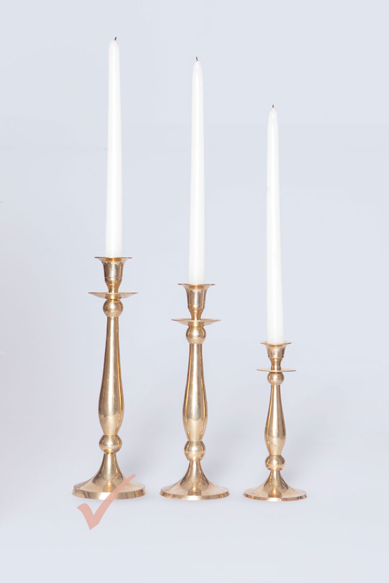 Tall Gold Candlestick